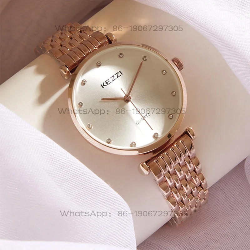 Customized watch female niche high-end sense, simple temperament business work ins wind electronic waterproof quartz watch