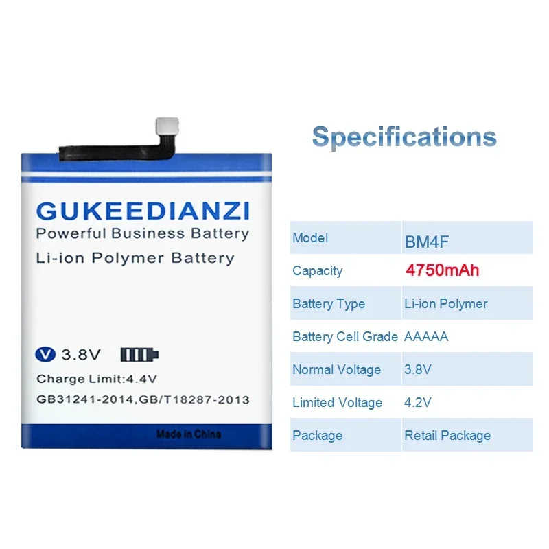 BM4F Mobile Phone Battery For Xiaomi Mi A3 CC9 CC9e 4750mAh High Capacity