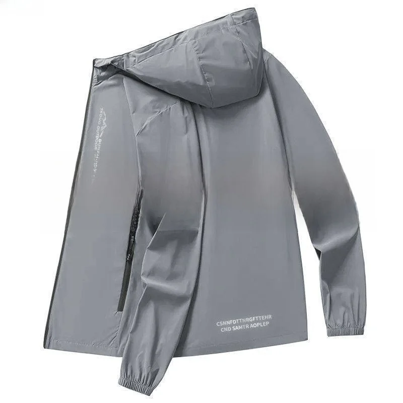 

Новая мужская ультратонкая летняя куртка из ледяного шелка с защитой от УФ-излучения, легкая, дышащая, с V-образным вырезом, для активного отдыха