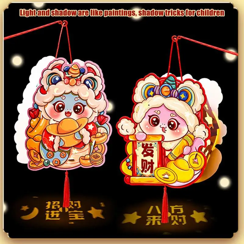 Chinese Lantern Material Kit 2025 Chinese Festival Lantern Kit Snake Year Chinese Lunar Year Lantern Festive Chinese Festival