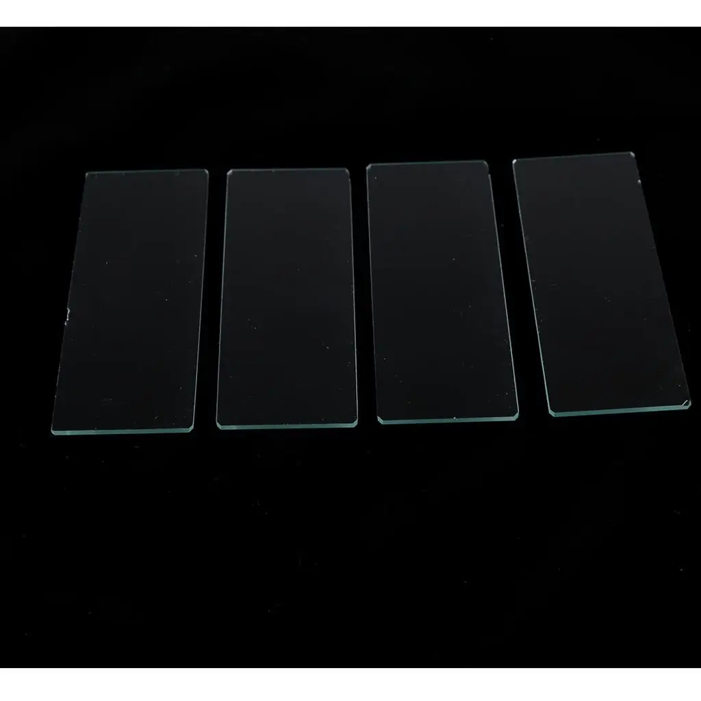 50 Pieces Blank Glass Slides for Biology Experiment Supplies