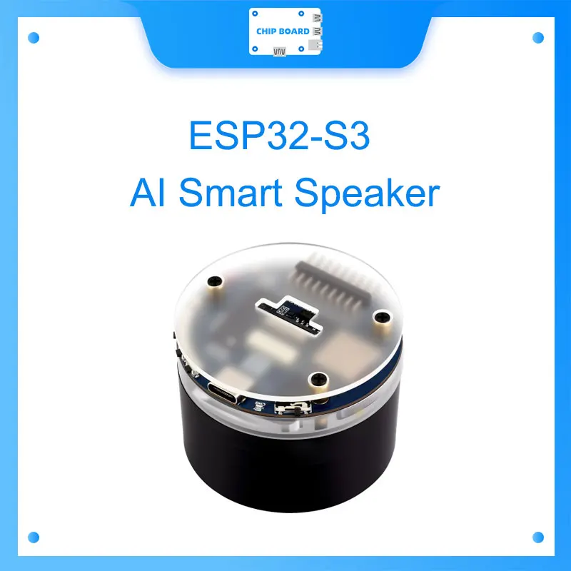 ESP32-S3 AI Audio Dev Board – Dual Mic Array, Noise Reduction, Echo Cancellation, RGB Lighting