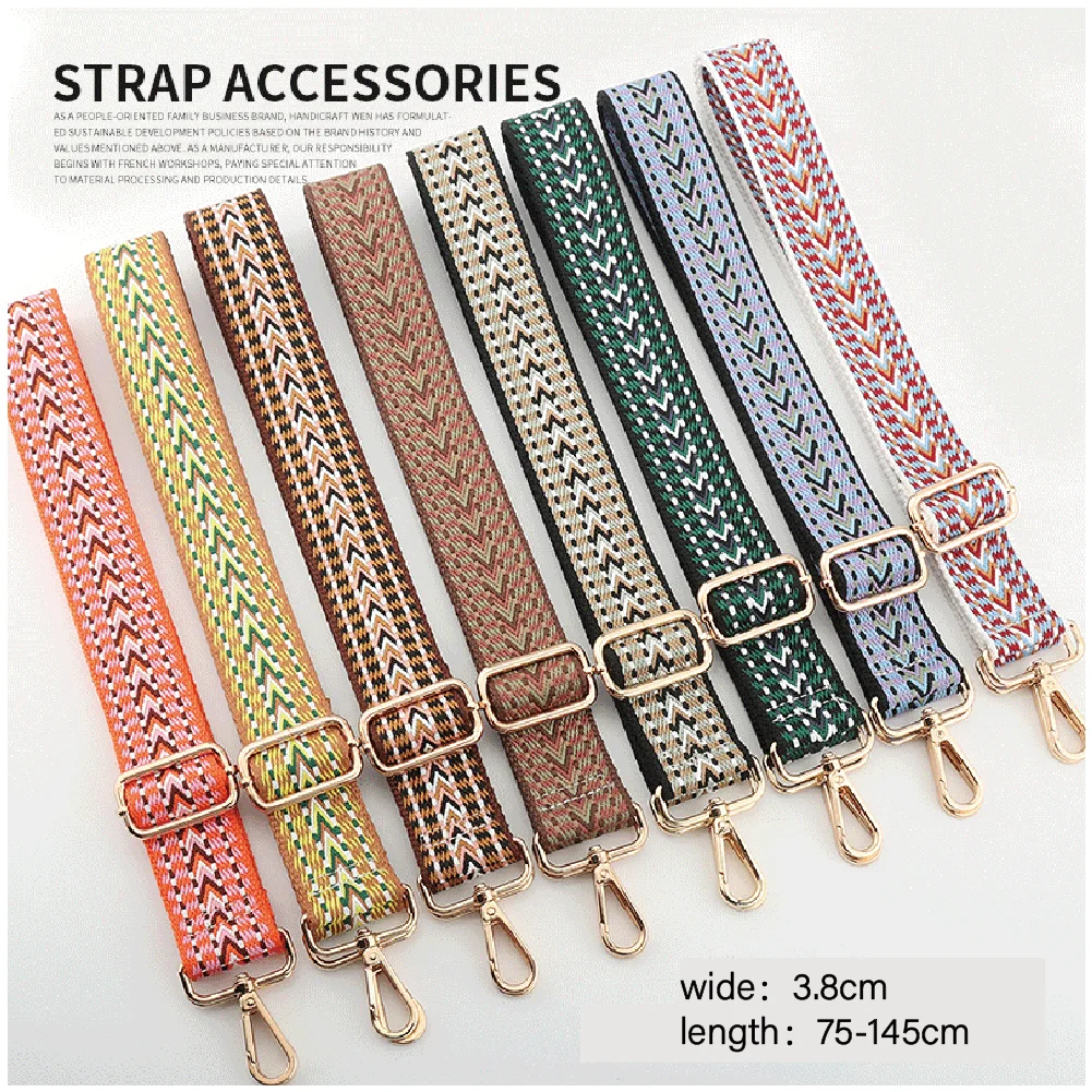 

Fashion women's bag strap shoulder bag slant span strap Lengthening and widening shoulder strap Adjustable custom strap strap