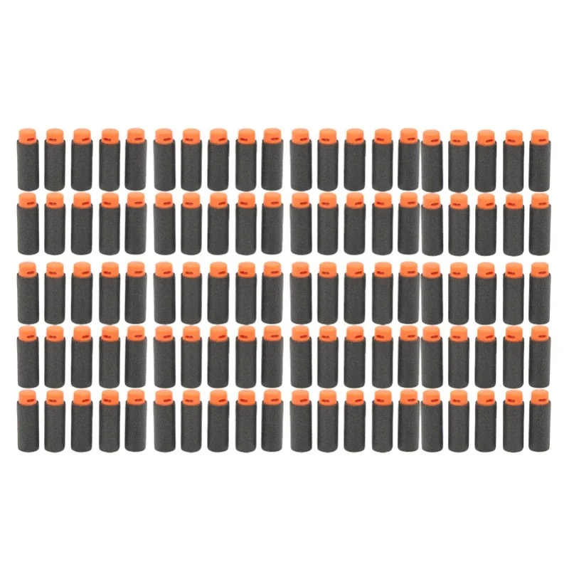 100pcs Universal Short Darts High Density EVA Soft Shot Harmless Toy Refill For Various Shooting Toy Purple