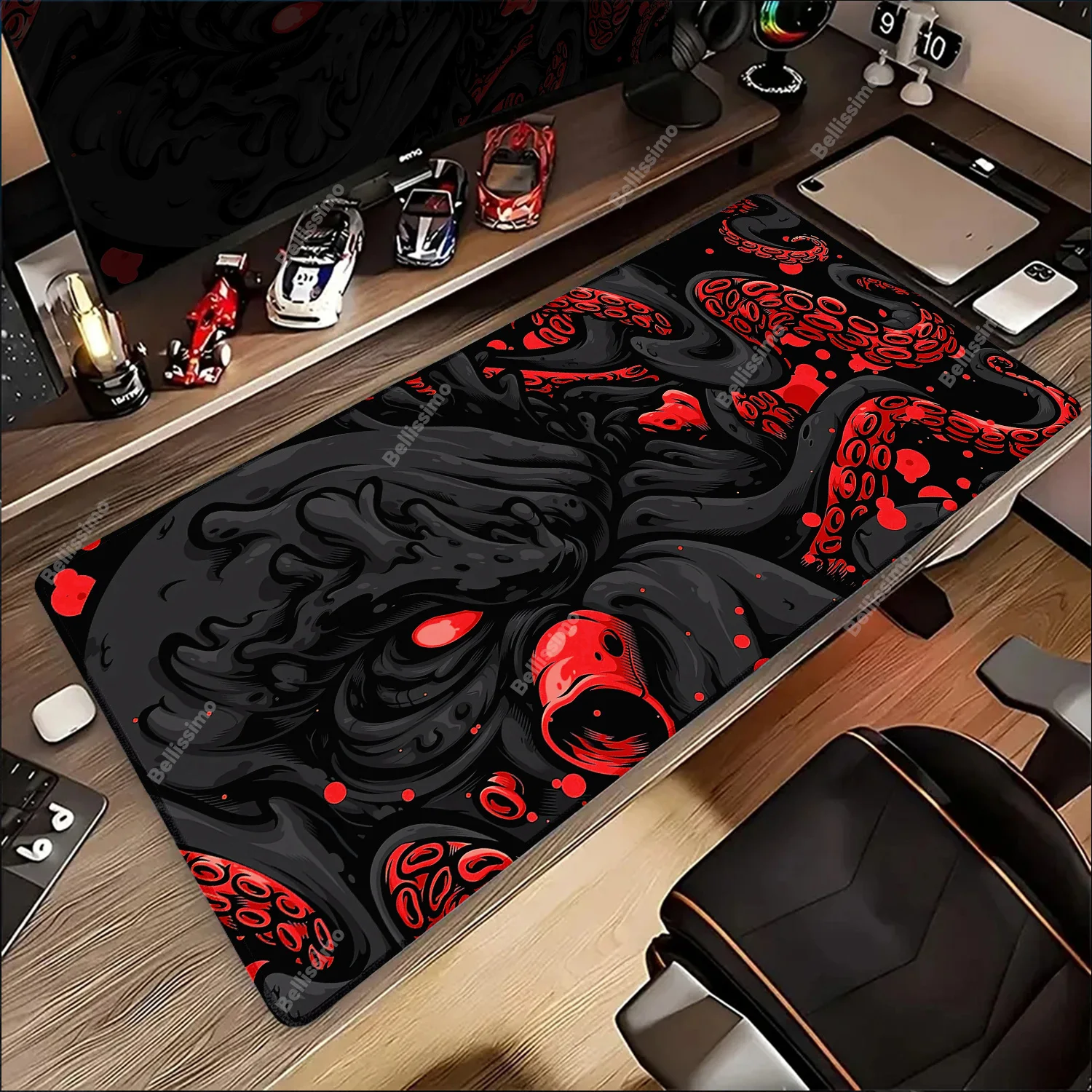 

Anime Octopus Monster Mouse Pad Large Size Gamer Keyboard Desk Mats Computer Table Gaming Mat Extended Office Accessory Mausepad