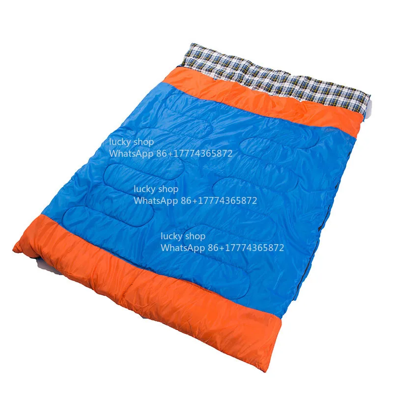 

Double Sleeping Bag Couple Cotton Sleeping Bag Spring, Autumn and Winter Thickened Outdoor Warmth