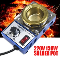 New 220V 150W 200-450 ℃ SL-21CH Solder Pot Soldering Desoldering Bath Titanium Plate