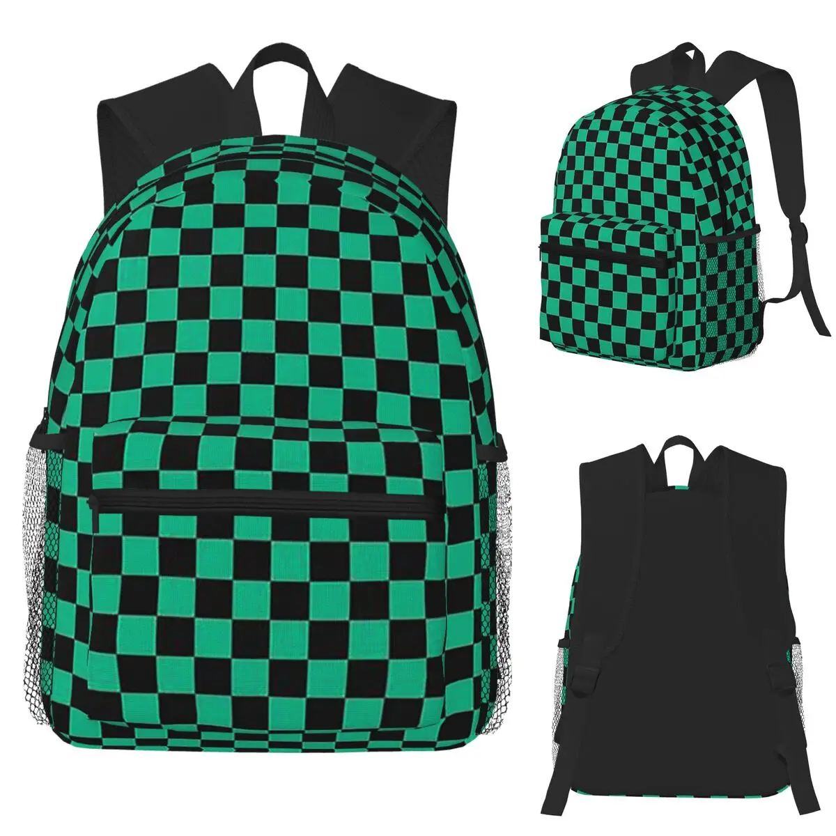 Nezuko Kimono Demon Slayer Kimetsu No Yaiba Anime Studente Zaino Borsa da scuola Zaino da trekking per uomo Donna Bookbag Borse a tracolla