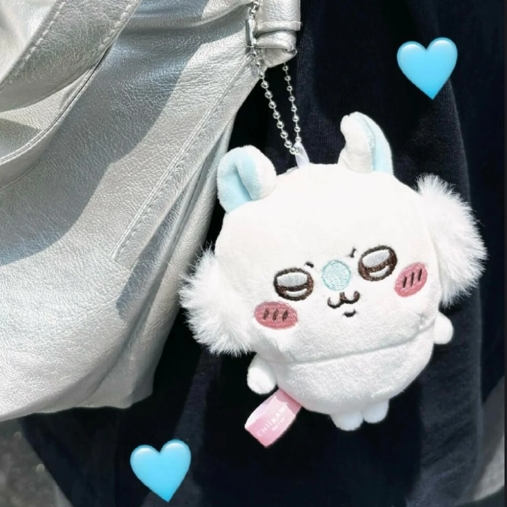 

Chiikawa Momonga Standing Plush Keychain Cute Usagi Hachiware Chikawas Flying Squirrel Soft Kawaii Doll High-Quality Pendant