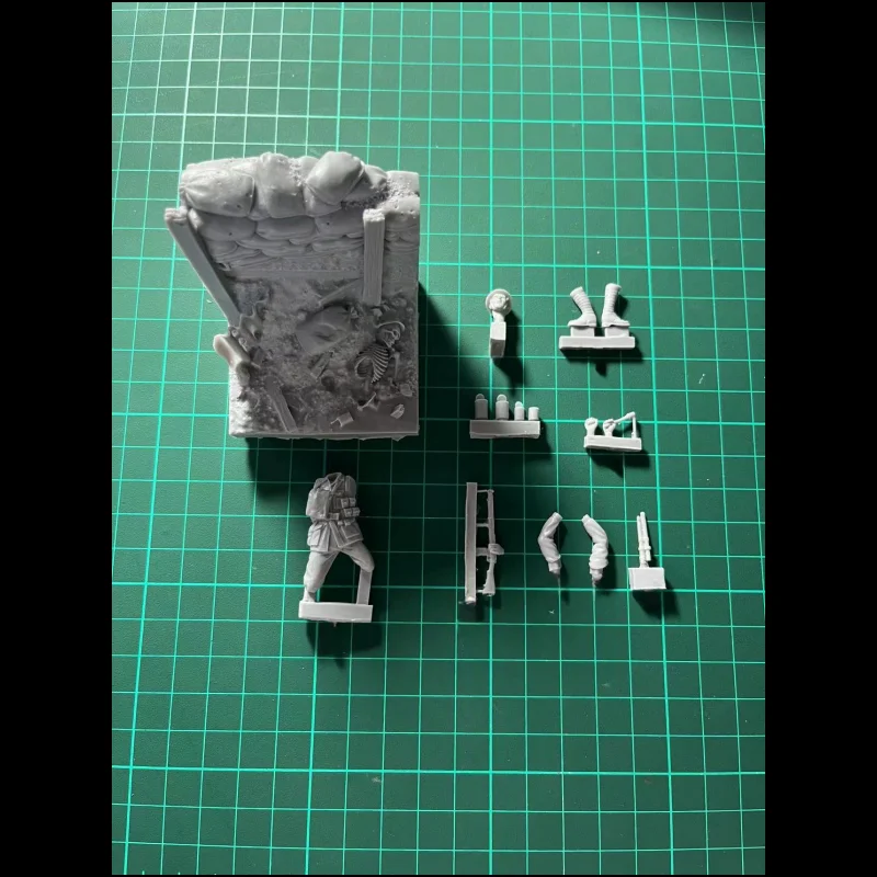 1/35 Resin Model Kit GK, (contains scenes), military theme, unassembled and unpainted 554C