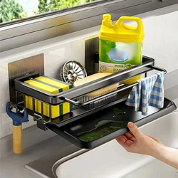 Kitchen Storage Rack Sink Drain Rack Sponge Holder Sink Hanging drainer kitchen dishes Drainer Shelf Shelves Kitchen Organizer