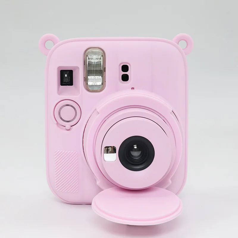 For Instax Mini 13 Silicone Protective Case with Lens Cover Shockproof Anti Scratch Precise Cutouts Easy Install
