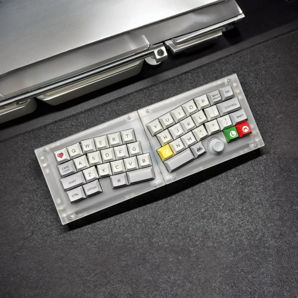 

Мини-механическая клавиатура Alice Libra, проводная клавиатура Type-C с возможностью горячей замены Rocker, эргономичная офисная игровая клавиатура VIA QMK