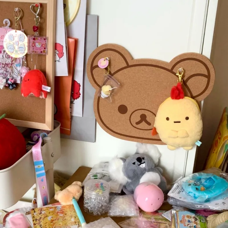 Popular Cartoon Relaxed Cute Bear Felt Sticky Board Wall Room Decoration Decoration Photo Wall No Punch Message Board