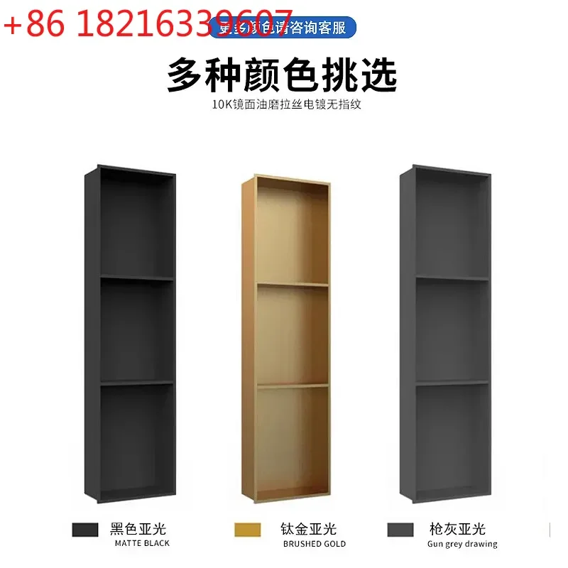 YAO304 Stainless Steel Recessed Niche Shelf for Bathroom Toilet Living Room TV Wall Metal Storage Rack Organizer