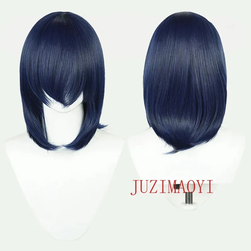 النساء لوليتا الوردي الأحمر الأزرق الأرجواني تأثيري الباروكات 40 سنتيمتر قصيرة بوب الباروكات مع الانفجارات مقاومة للحرارة الاصطناعية الشعر الباروكات العالمي