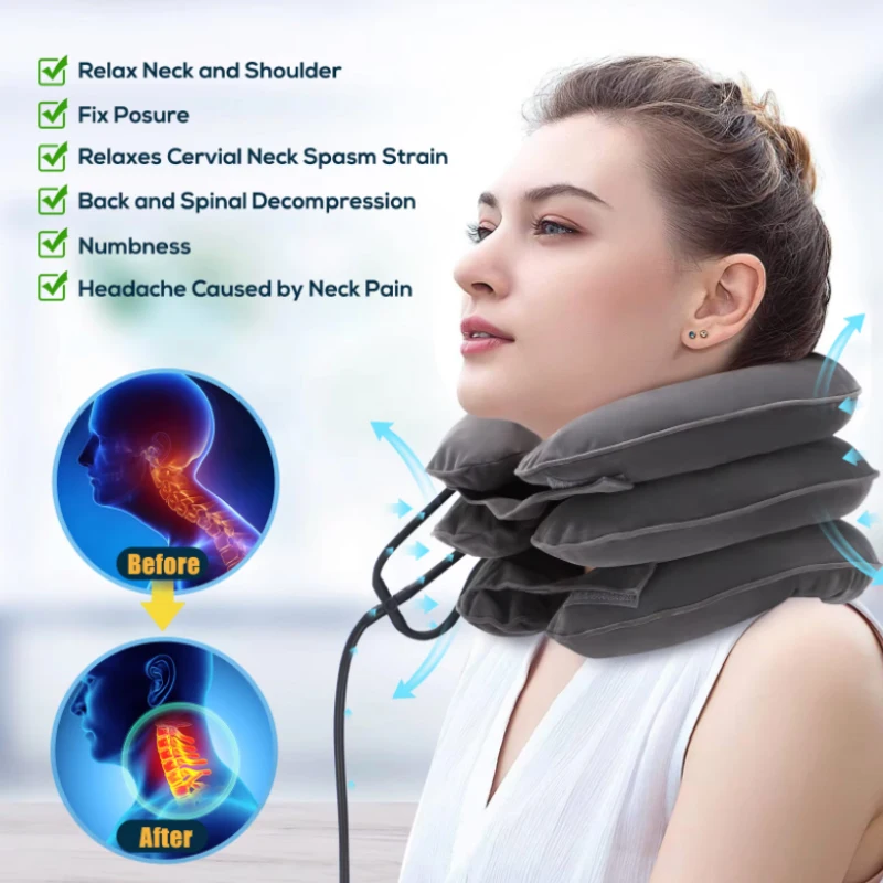 5 styles Neck Stretcher Exercise Orthopedic Cervical Spondylosis Vertebra Traction Therapy Device Pillow Chiropractic Collar