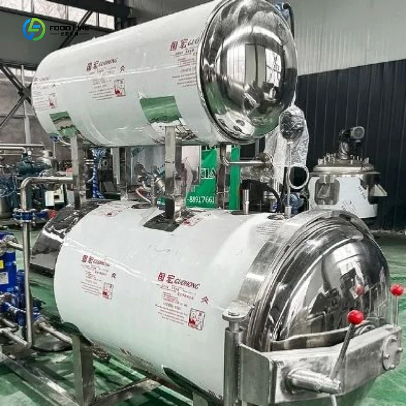 Horizontal Electric and Steam Retort Machine for Canned Food Sterilization FL Customized