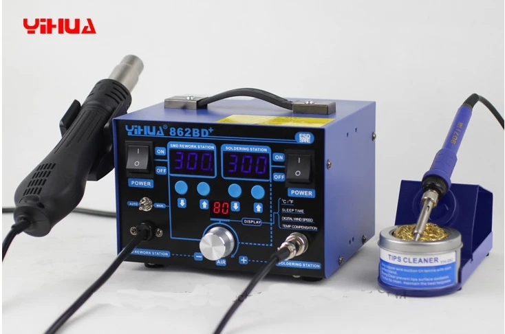 Hot Air YIHUA 862BD+ Handy-Rework-Station für die Reparatur von Mobiltelefon-Motherboards