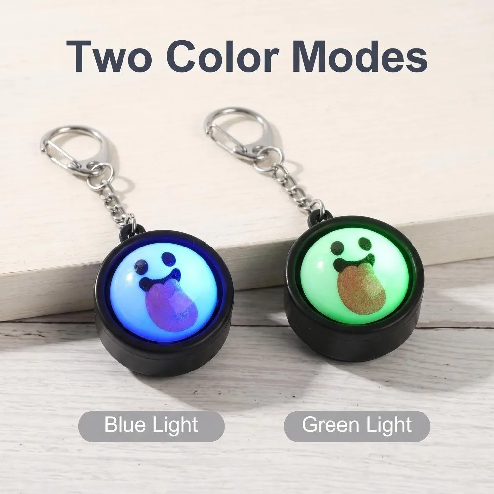 3D Printed Halloween Steamer Fidget Keychain Click Sound Removable Lid Pumpkin Sound Light Click Keychain Plastic Round
