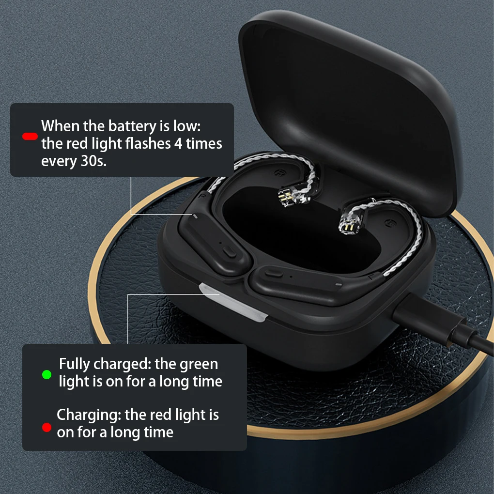 Módulo inalámbrico para auriculares, Cable de actualización, sonido HiFi, desmontable, compatible con Bluetooth, tipo B