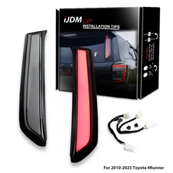 iJDM Full LED Vertical Fit Tail/Brake Light Bar For 2010-2023 Toyota 4Runner,OEM Rear Windshield Outside Liftgate Molding Trims