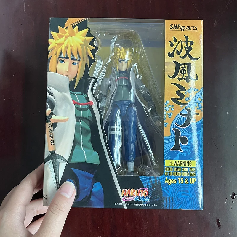 S.H.Figuarts SHF Naruto Shippuden Fourth Generation Namikaze Minato Action Figure Model Toys Joint Movable Bookshelf Ornament