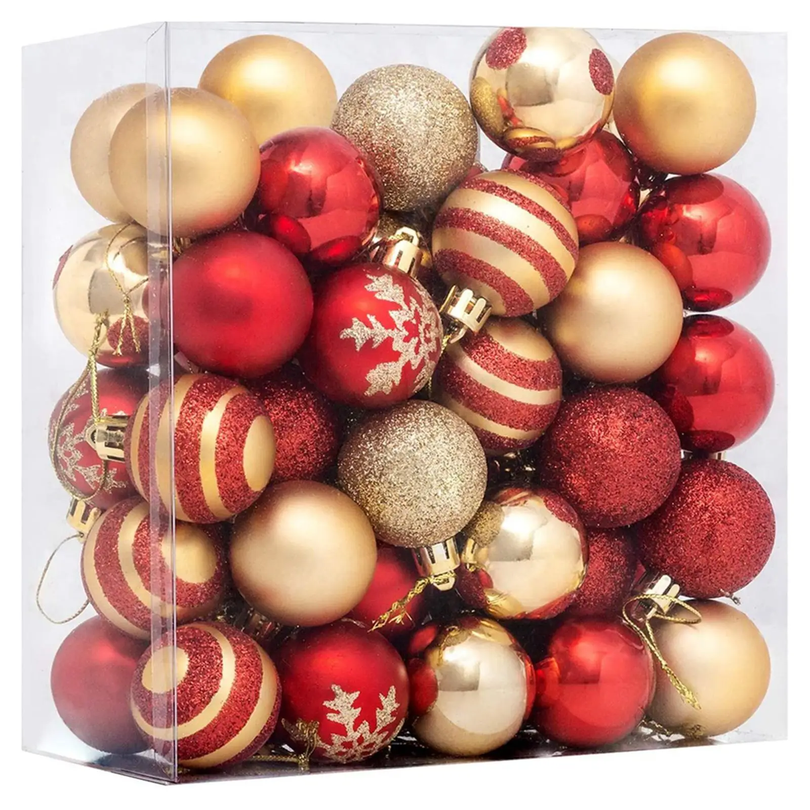 

50pcs 4CM Christmas Ball Decoration Tree Decoration Suitable For Christmas Tree Decoration Wedding Ceremony Bridal Shower