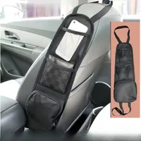 Auto Seat Back Hanging Organizer - Side Mount Storage Bag with Mesh Pockets for Trash Umbrella Toys Car Interior