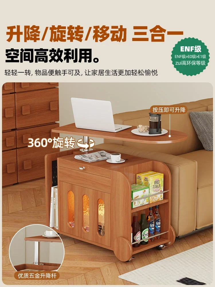Medieval rotatable exquisite small coffee tables trolley small apartment sofa side table side tables small tea