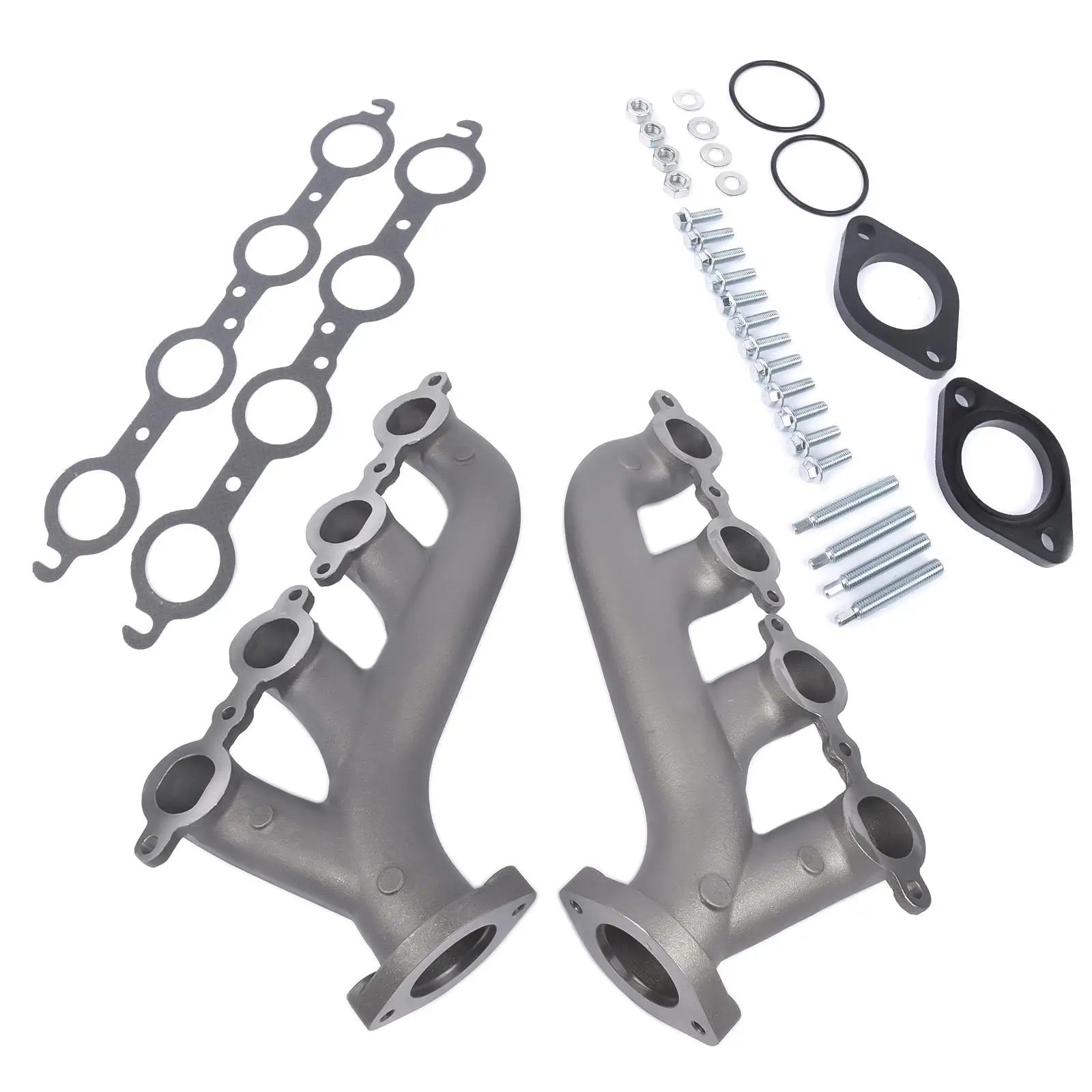 LS Swap Cast Iron Manifold Headers for chevy corvette Camaro for LS1 LS3 9988-R-BLEM