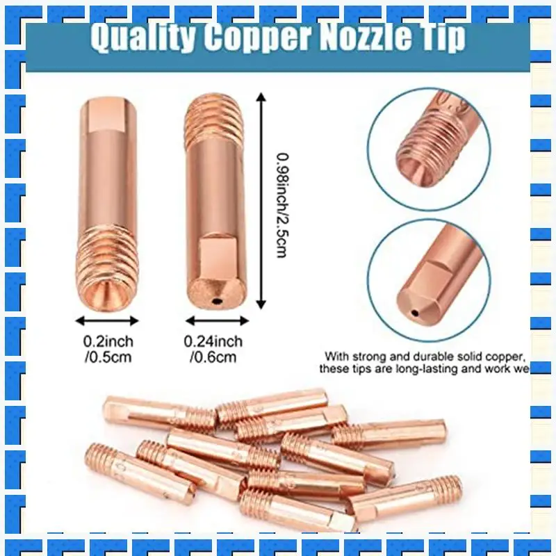 

ABNG 16PCS Flux Core Gasless Nozzle Tips K3493-1 Kit Accessory 0.035Inch Contact Tips & Gas Diffusers With Century FC90/80GL Tit