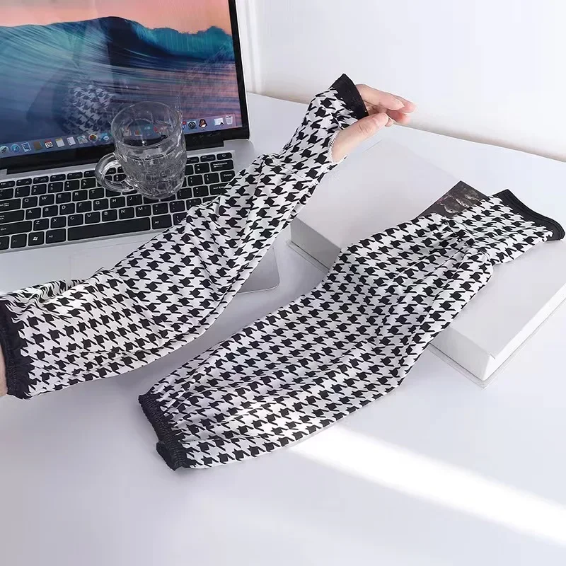 Женский летний солнцезащитный крем из ледяного шелка с рукавами, солнцезащитный чехол на руку, уличный велосипедный чехол для вождения, крутой солнцезащитный чехол на руку, многофункциональный