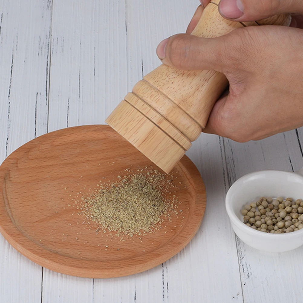 

Adjustable Manual Pepper Mill, Ceramic Grinding Core, Wood Handle Spice Grinder For Black Pepper Sea Salt, Kitchen Tool