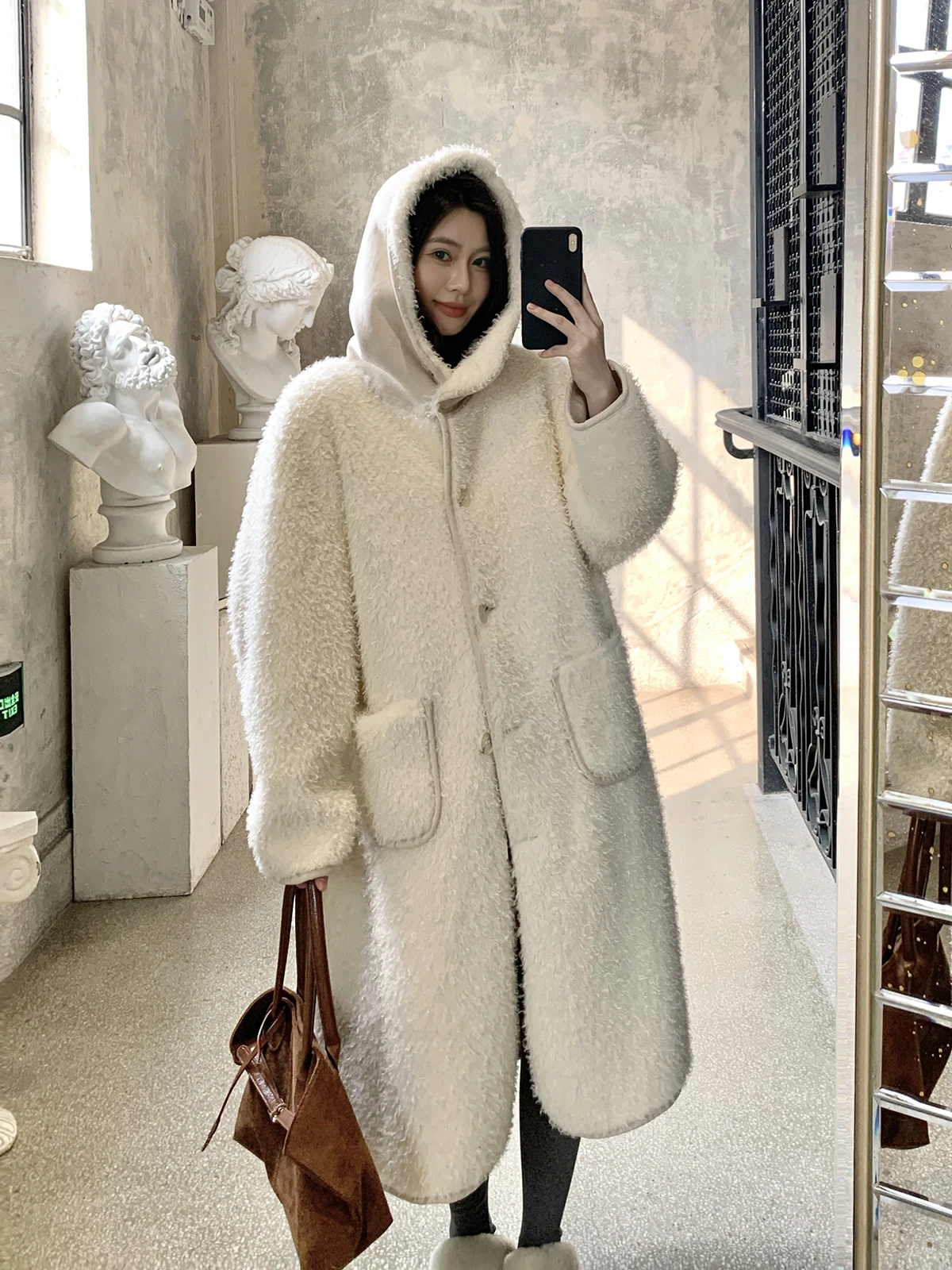 

Зимнее женское пальто Withmxboom ey Parental с капюшоном и мехом, повседневное, свободного кроя, утепленное, с длинными рукавами