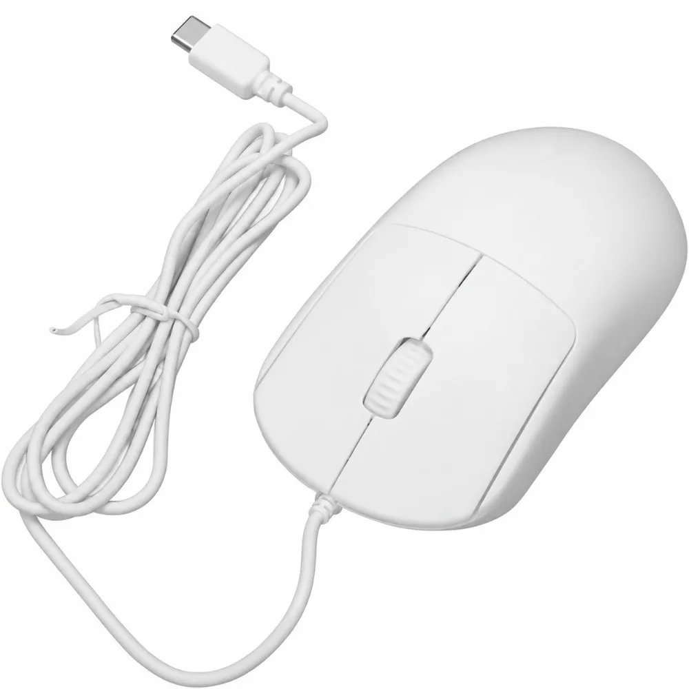 1200 DPI Optical Sensor Wired Mouse 1.5m Cable Type C Silent Optical Mouse Silent Click Type C Mouse Laptop Android Device