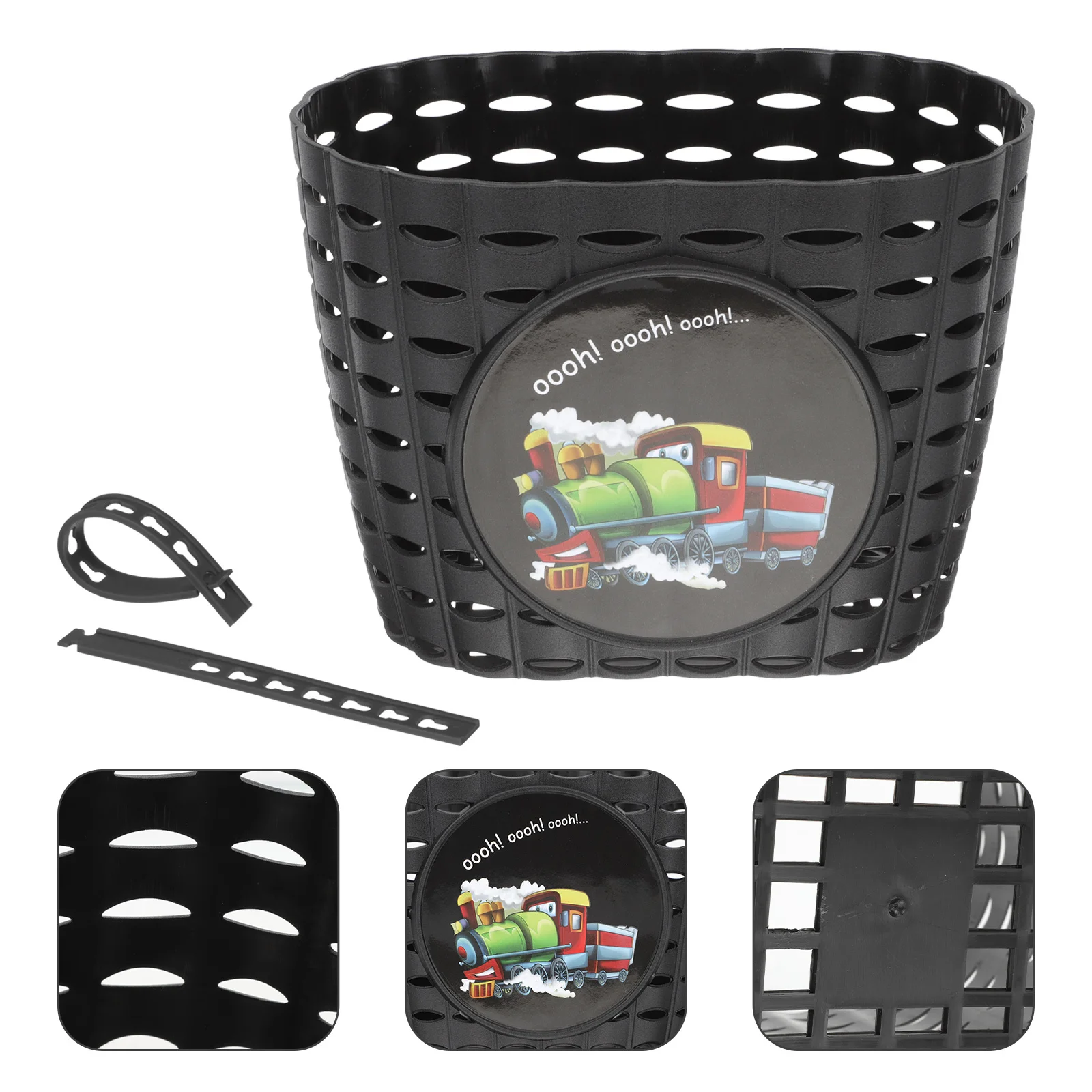 

Kids Bike Front Plastic Basket Scooter Storage Basket Lightweight Durable for Outdoor Cycling Bike Container Scooter Supplies