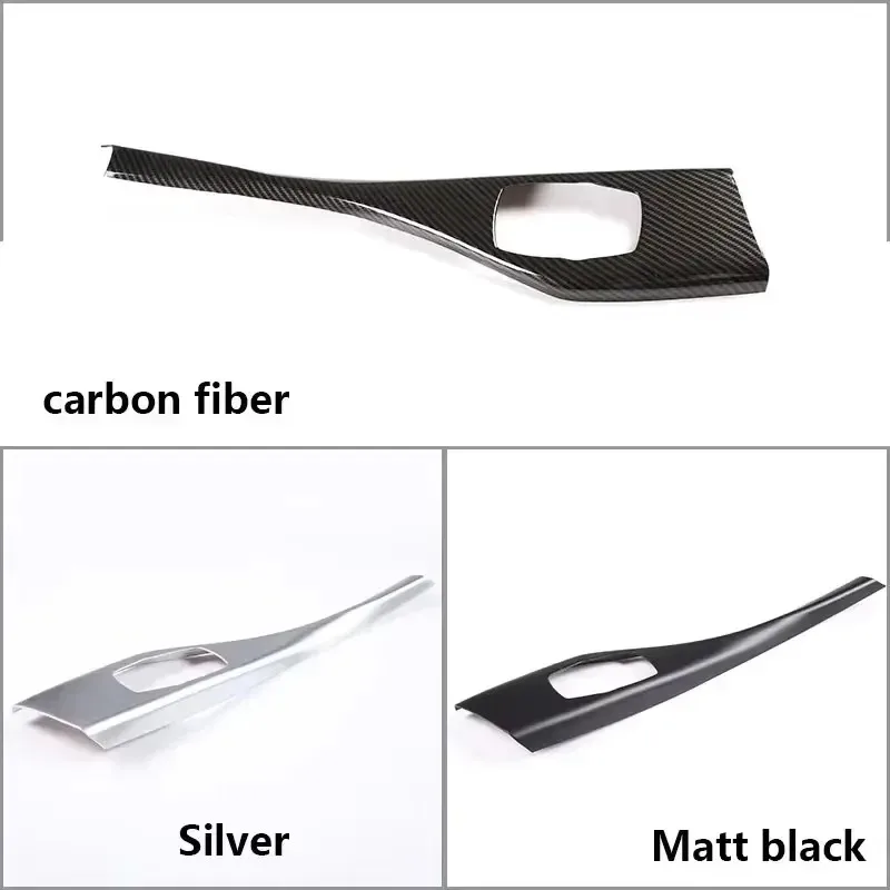 For BMW 1 2 Series F20 F21 F22 F23 2012-2018 ABS Carbon Fiber Multimedia Button Panel Cover Trim Interior Car Accessories