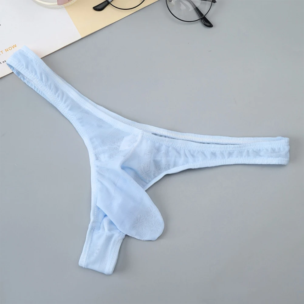 

Comfy Fashion Brief Mens Underwear Newest Nylon Pouch See Through Thongs Wear-resistant Brand Breathable Fitted