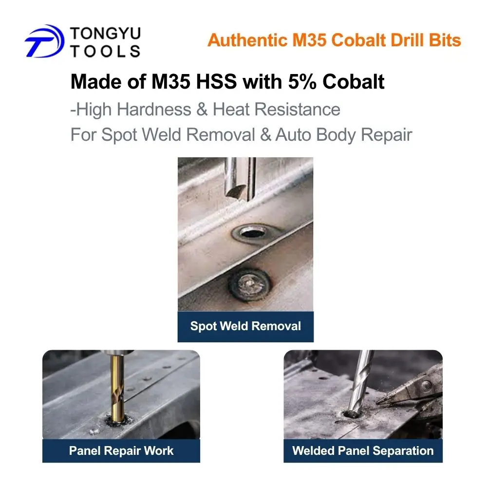 M35 Kobalt-Punktschweißbohrer 6mm 8mm 10mm HSS Co5% Schweißschneider für die Entfernung von Punktschweißnähten an Autokarosserien. – Detail 3
