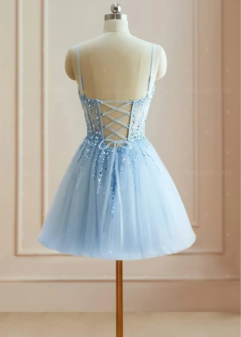 Beshinel индивидуальные платья для выпускного вечера с v-образным вырезом и бисером, открытая спина, 2025, сетчатая строчка, бальные платья для особых случаев, коктейльная вечеринка