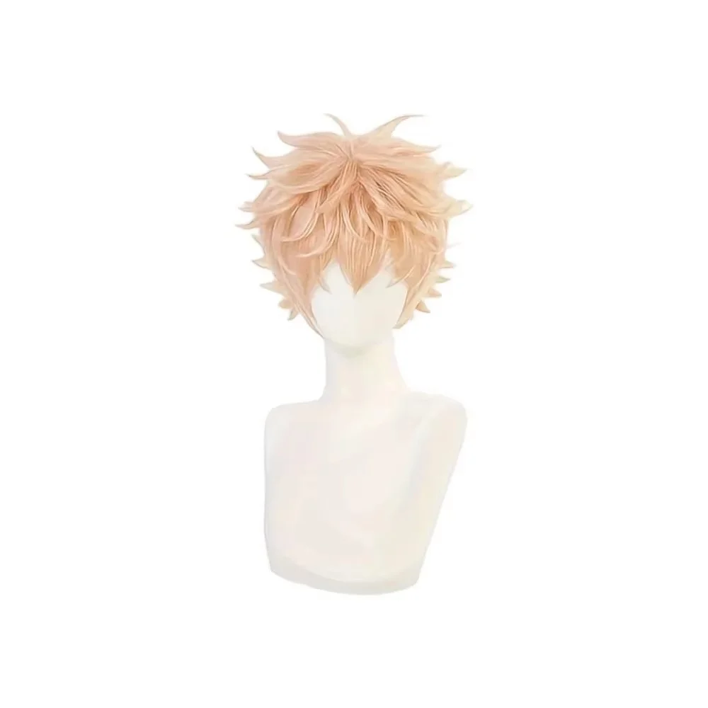 Anime Cosplay Kawata Nahoya Wig Short Straight Orange Synthetic Hair Peluca For Frieren Festival Halloween Props