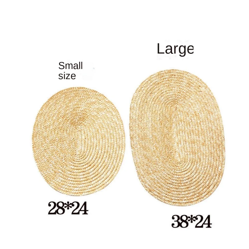 French Style Lolita Straw Hat Sweet Lace-up Handmade Beach Hat Victorian Bonnet Hair Accessories Girl Sun Hat