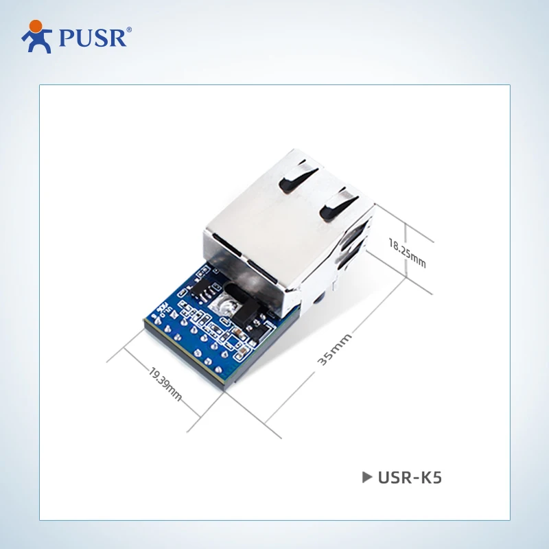 Picture 3: (Price for 3 Piece)PUSR UART to Ethernet Modules Easy to Config Industrial Design Ethernet Module USR-K5