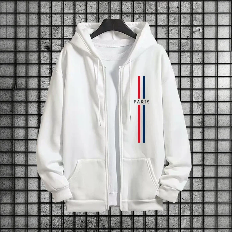 Survêtement imprimé pour hommes, sweat-shirt à capuche, sport, Jogging, veste décontractée à fermeture éclair, manteau, vêtements de sport de rue, hauts une pièce, pantalons
