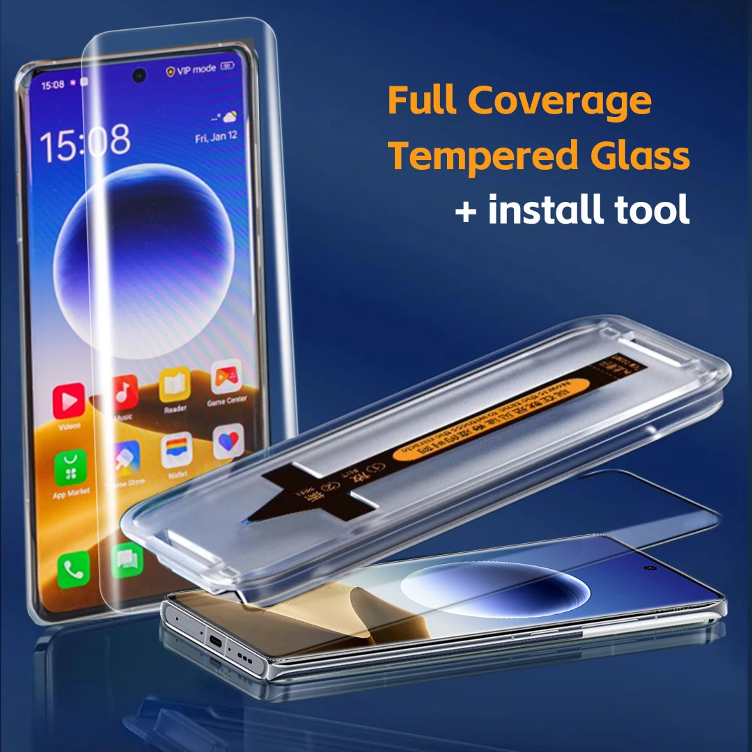 

2pcs Tempered Glass For Find X7 Ultra Glass For OPPO Find X6 Pro Glass Protective Screen Protector For Find X5 Pro Install Kit