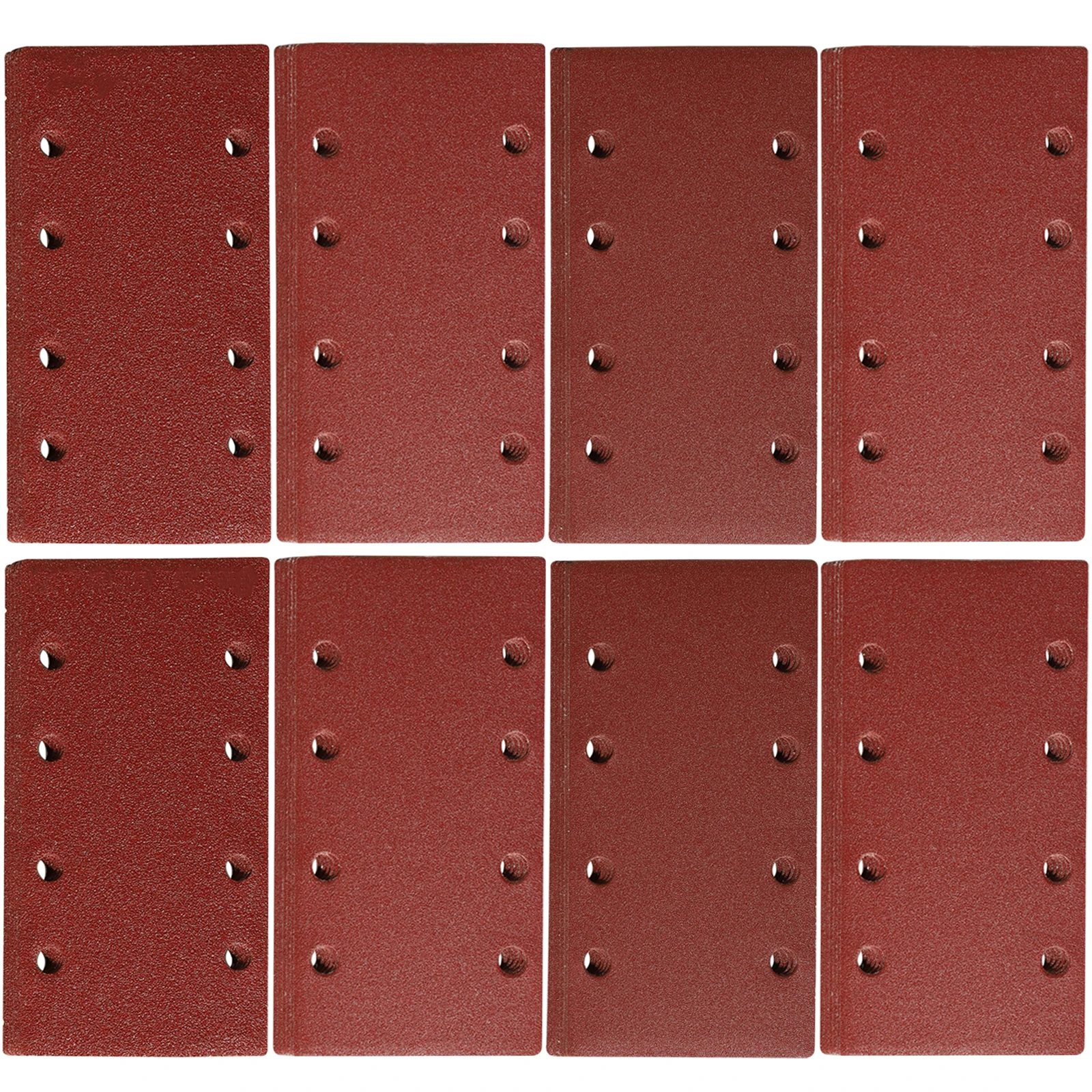 48 Pcs Sanding Pads, 93 X 185 mm Square Hook and Loop Sanding Sheets Assorted 40/60/80/120/180/240/320/400/ Grits Fit Sander