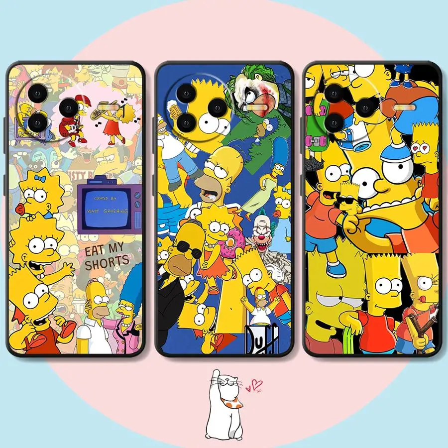 سيمبسون المنزل لينة عودة غطاء الهاتف الحال بالنسبة Xiaomi Redmi K60 A1 A2 زائد 12 13C 9T 10 12C A5 K40 K50 الألعاب 9A 9C