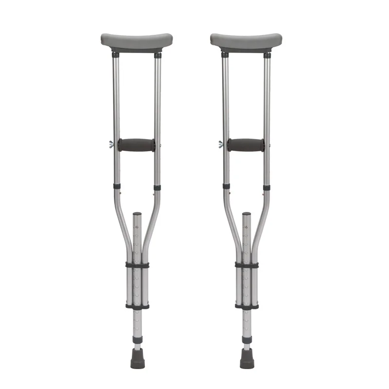 

Aluminum alloy removable three-in-one underarm crutches, multi-gear adjustable underarm double crutches