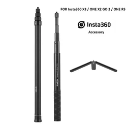 Invisible Selfie Stick For Insta360 X3 / ONE X2 GO 2 / ONE RS 70cm 1.2m Carbon Fiber Extension Rod Insta 360 ONE X 2 Accessory